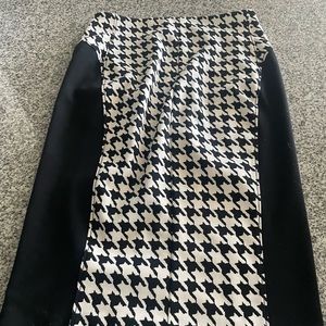 Black and white skirt